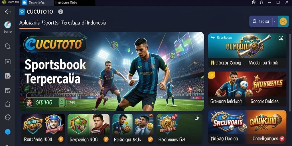 Screenshot utama menunjukkan gameplay taruhan yang menarik di CUCUTOTO.