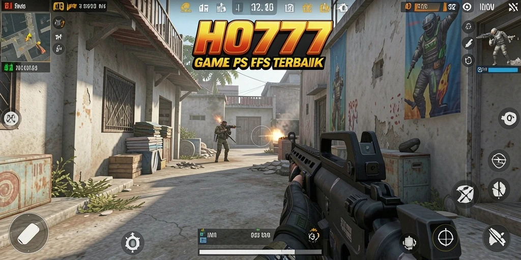 Gameplay intens dalam aksi menembak HO777.