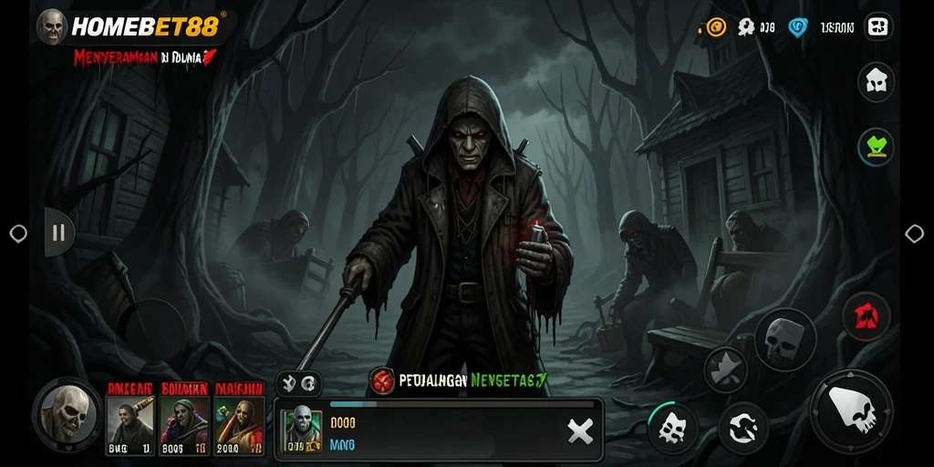 Screenshot menarik dari gameplay mencekam HOMEBET88.