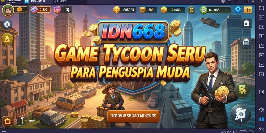 Tampilan menarik dari gameplay Tycoon IDN668.