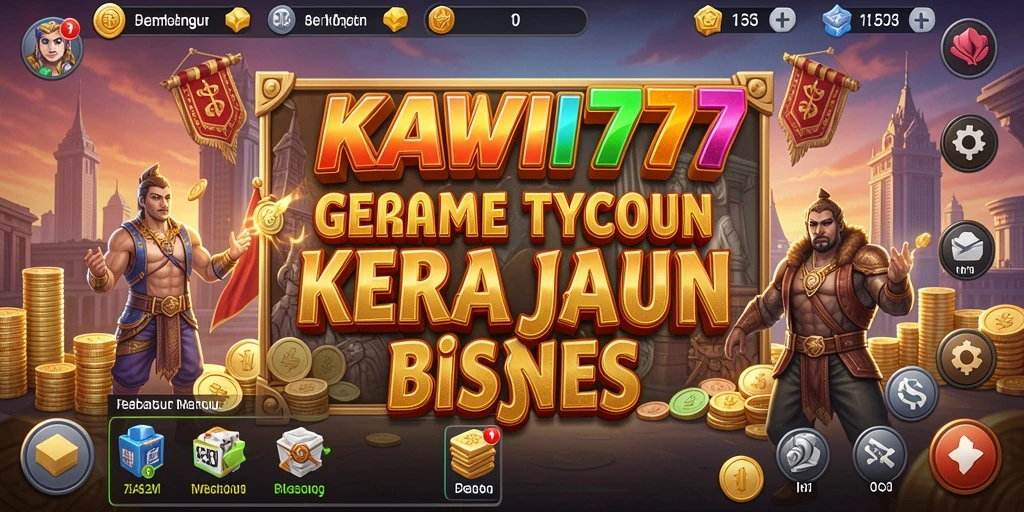 Tampilan gameplay seru di KAWI777 dengan elemen Tycoon yang menarik.