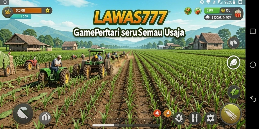 Tampilan menarik dari gameplay farming di LAWAS777.