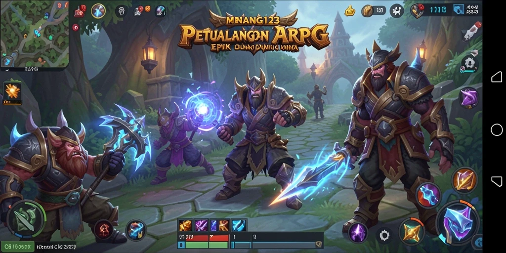Tangkapan layar gameplay MENANG123 menampilkan pertarungan seru di dunia ARPG.