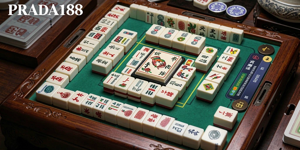Tampilan gameplay Mahjong yang seru dan menantang di PRADA188.