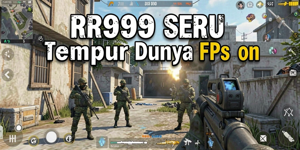Tampilan mendebarkan dari gameplay RR999 yang seru dan penuh aksi.