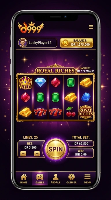 Screenshot saat mengunduh aplikasi di platform double999.